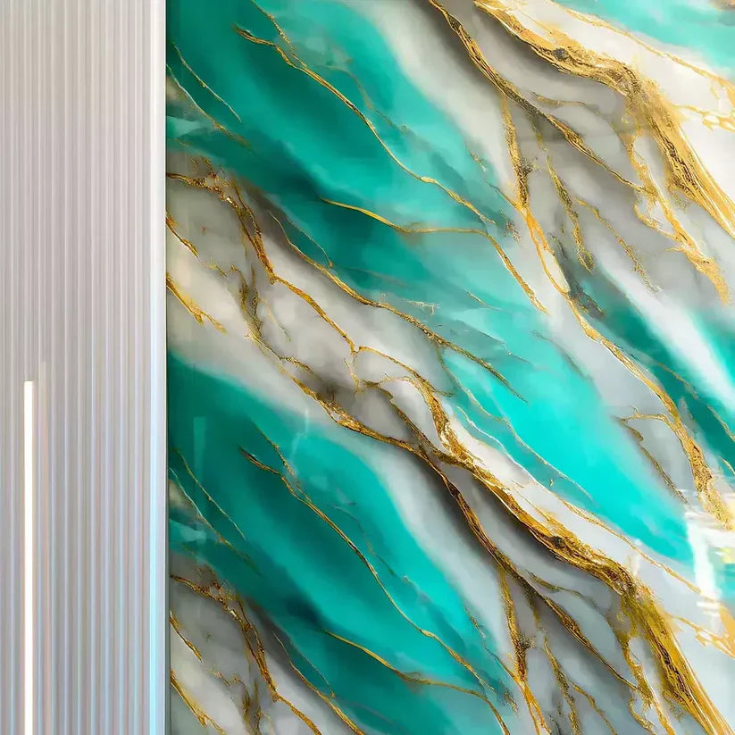 Marble-Effect Vinyl Tiles (2.7 m x 1 m)