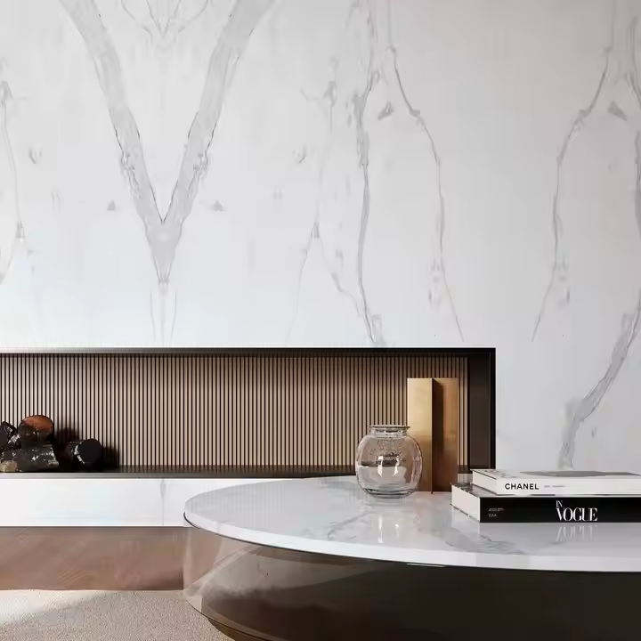 Marble-Effect Vinyl Tiles (2.7 m x 1 m)